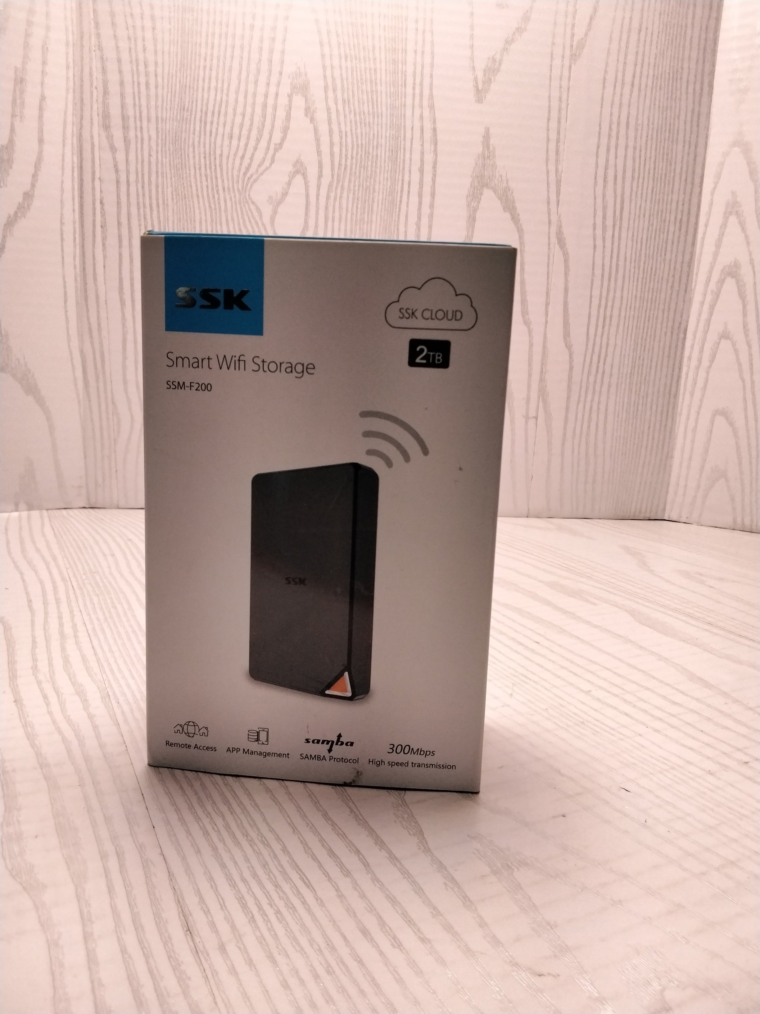 SSK 2TB Portable NAS External Wireless Hard Drive with Own Wi-Fi Hotspot (7881548300526)